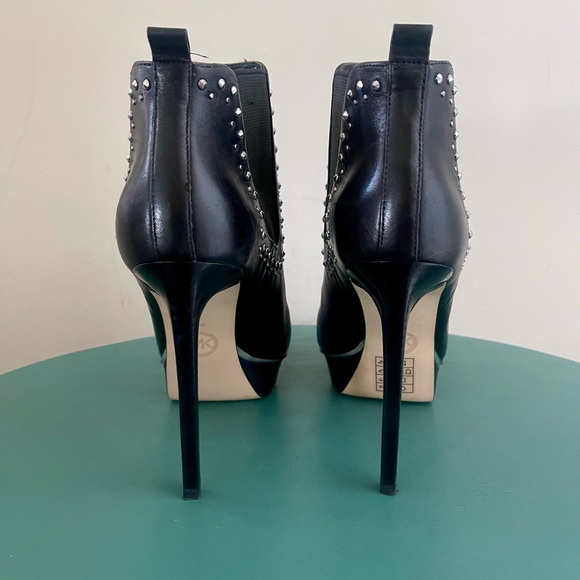 Michael Kors black platform boots with studs size 7M great condition org $350 - Picture 9 of 15